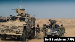 Американские военные в провинции Дейр-эз-Зор, Сирия, 13 сентября 2018 года 