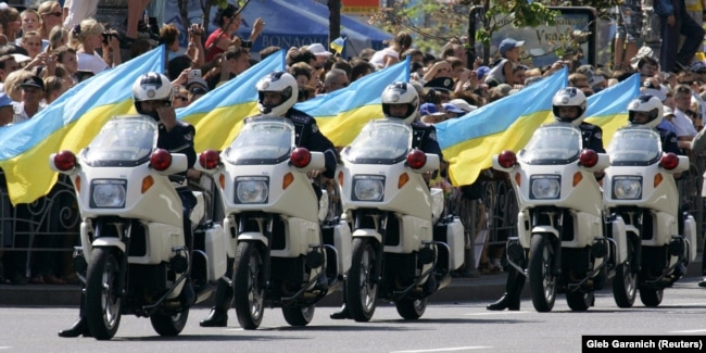 Під час відзначення Дня Незалежності України. Київ, 24 серпня 2007 року