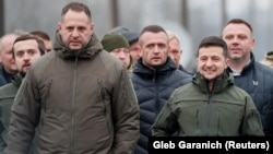 Andrij Jermak sa ukrajinskim predsednikom Volodimirom Zelenskim u novembru 2019.