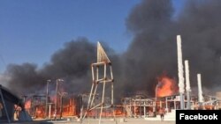 Пожежа на колишній території «Казантип»