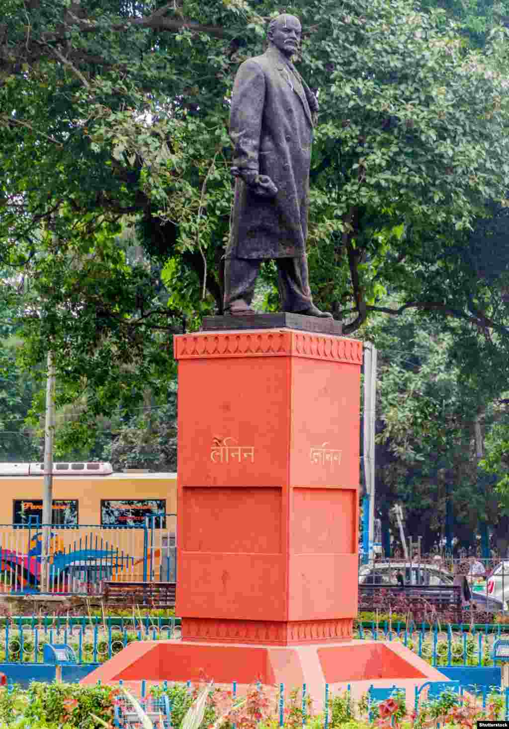 Kolkata, India: In 1969 this snugly dressed Lenin statue was erected in the midst of a sizzling-hot dry season. Kolkata has long been a stronghold of the hard left, as evidenced by the numerous hammer-and-sickle emblems painted throughout the city.