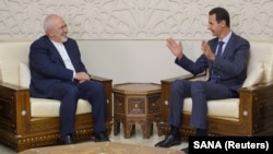 Bashar al-Assad Mohammad Javad Zarif-lə görüşür, 3 sentyabr, 2018-ci il