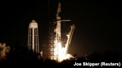 Запуск ракеты-носителя Falcon 9, 2 марта 2019 год 