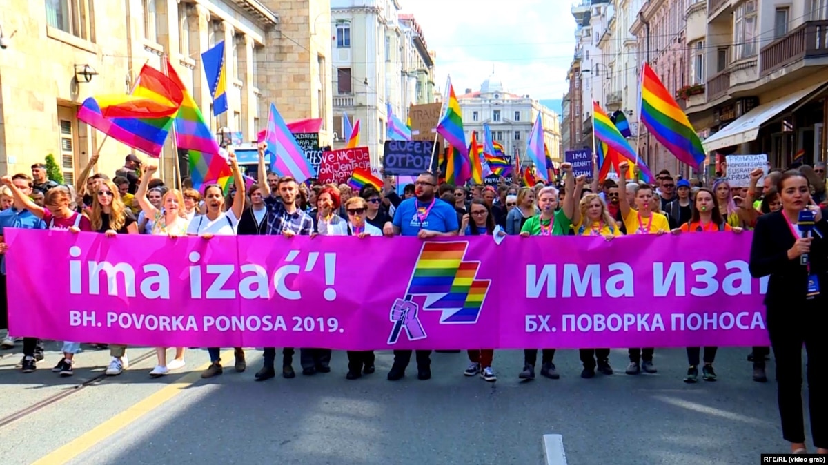 Bosnias First Lgbt Parade Marches Through Sarajevo