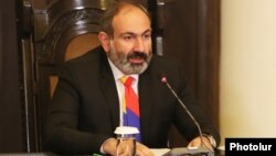 Armenia - Prime Miinister Nikol Pashinian holds a news conference in Yerevan, November 20, 2018.