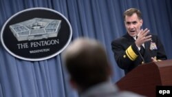 Pentagon spokesman U.S. Rear Admiral John Kirby said U.S. forces launched a second wave of air strikes against Islamic State (IS) in northern Iraq on August 8, destroying a mortar position and killing a group of militants.