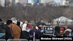 تجمع مخالفان سقط جنین در واشینگتن در ماه ژانویه