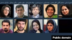 Several of the Iranian journalists arrested on January 27.