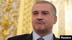 Глава подконтрольного России правительства Крыма Сергей Аксенов