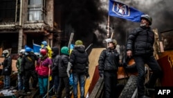 Украина - Протестующие на баррикадах, Киев, 20 февраля 2014 г․