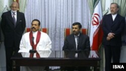 رییس جمهوری سری لانکا هشت تفاهم نامه مالی با ایران امضا کرد