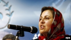 Shirin Ebadi in Tehran in July