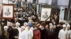 Траурный митинг на одном из советских предприятий в день похорон Юрия Андропова