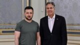 Президент Украины Владимир Зеленский и госсекретарь США Энтони Блинкен