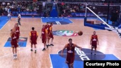 Македонската кошаркарска репрезентација на ЕП во Литванија.