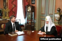 Зустріч патріарха Кирила з міністром юстиції Росії Андрієм Коноваловим, 3 липня 2009 року