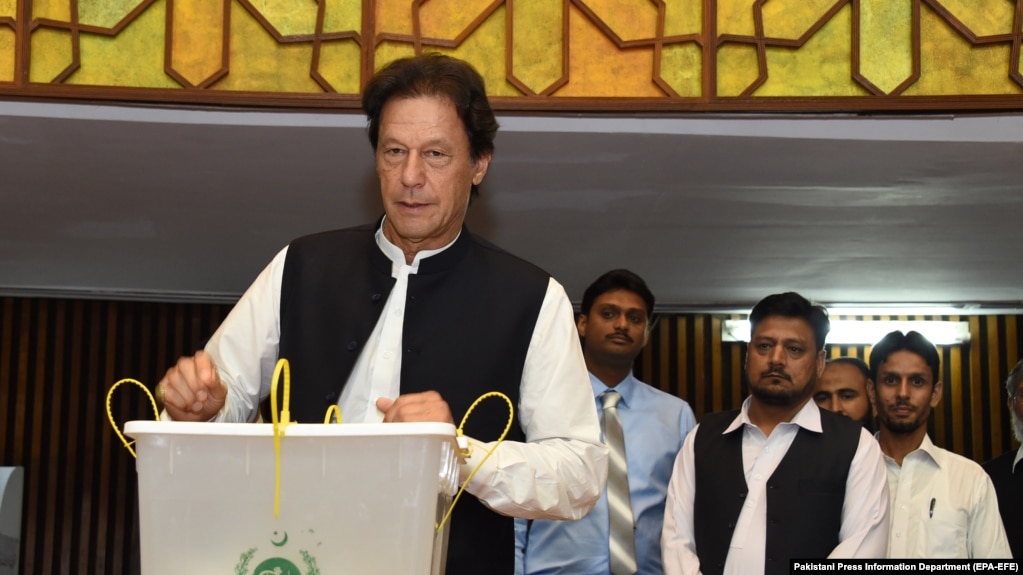 Kabul was angered by statements made by Pakistani Prime Minister Imran Khan, in which he suggested that Afghanistan should set up an interim government. (file photo)