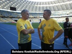 Члени ветеранської команди: Костянтин Вінниченко (л) і Володимир Гаврилов