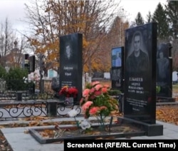 Могилы бойцов ЧВК "Вагнер" на кладбище в Тольятти