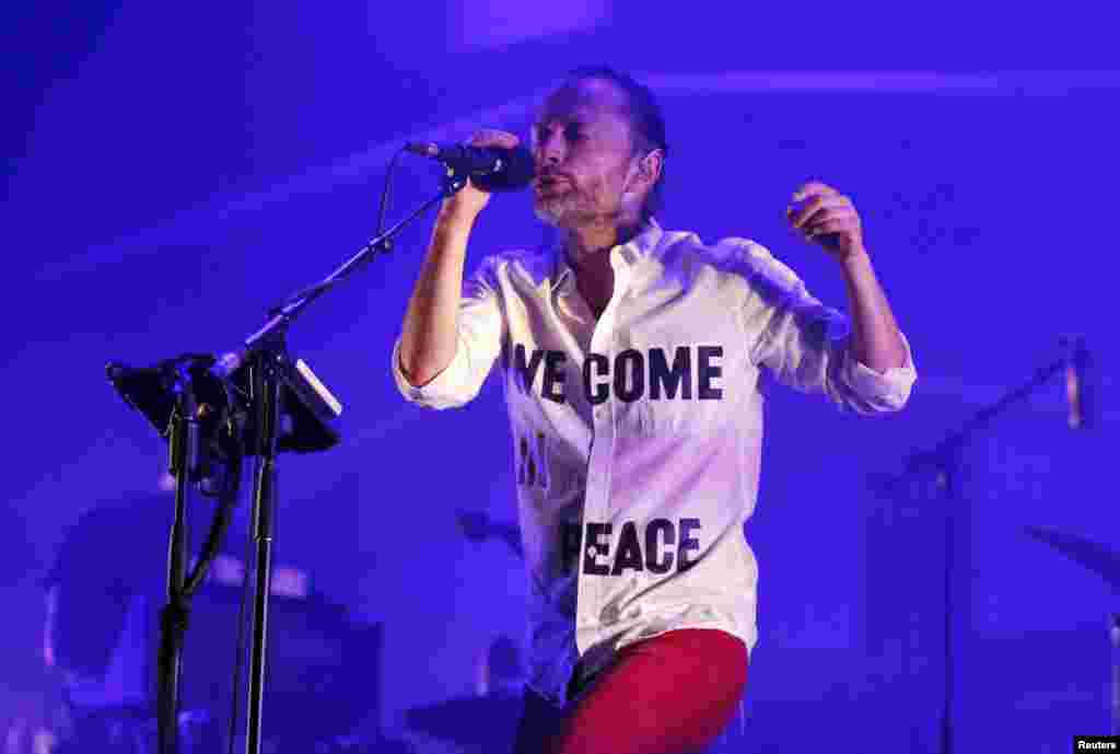 Thom Yorke iz benda "Atoms for Peace", EXIT. Foto: REUTERS / Marko Đurica 