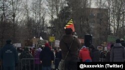 Митинг в защиту парка "Торфянка"