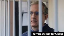 Paul Whelan in a Moscow court in October 2019.