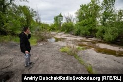 Одне з пересохших русел річки Рось у Корсунь-Шевченківському, травень 2020 року