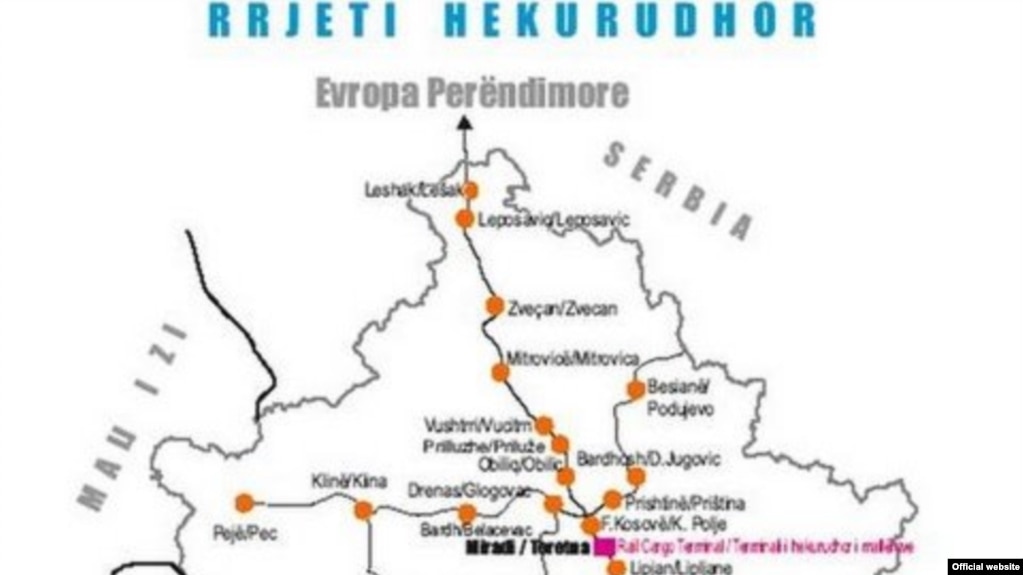 mapa zeleznice srbije Železnice Srbije preuzele prugu na severu Kosova mapa zeleznice srbije