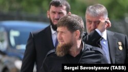 Рамзан Кадыров, депутат Госдумы Адам Делимханов и спикер парламента ЧР Магомед Даудов