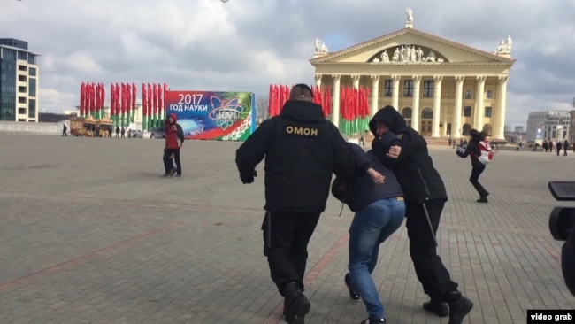 Minskdə etiraz-26 mart 2017