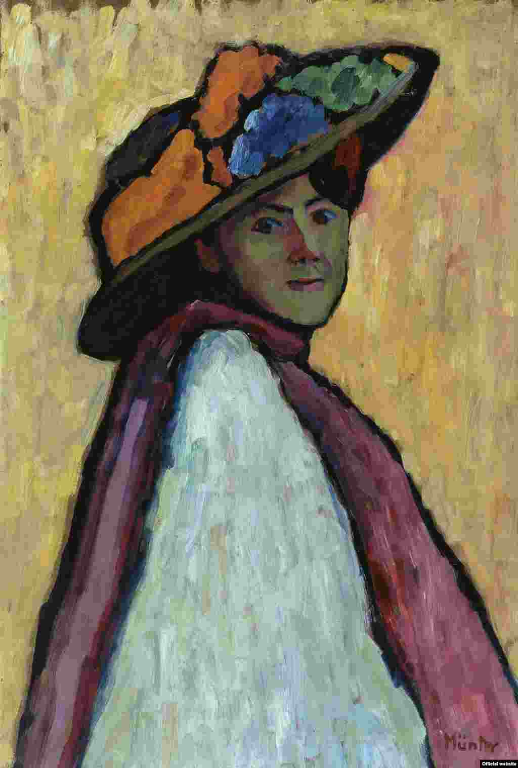 Gabrielle Münter, Portretul Mariannei von Werefkin 1909.