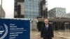 Гюндуз Мамедов у здания Международного уголовного суда в Гааге. Фото из личного архива заместителя генпрокурора Украины