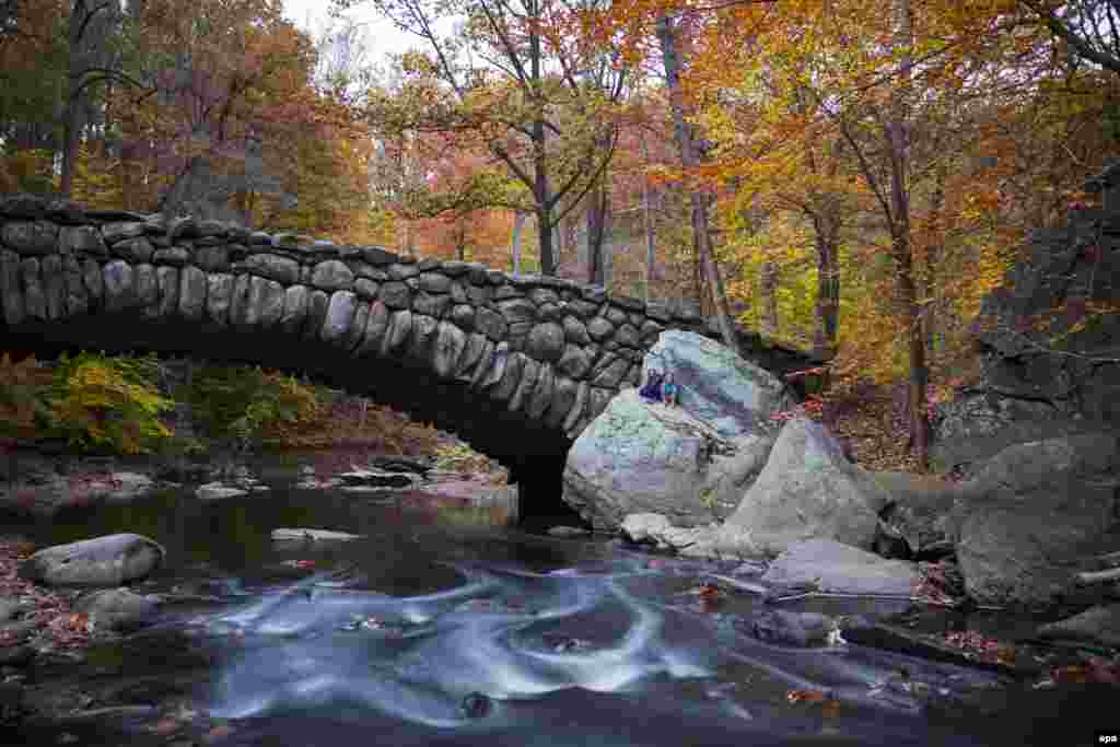 Fall colors abound in a shot of Rock Creek as it flows through a park in the center of Washington, D.C. (epa/Jim Lo Scalzo)