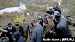 На съемках фильма "Приказано забыть" о депортации вайнахов