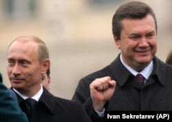 Путин и Янукович в Киеве, 28 октября 2004 года