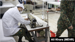 کارگاه تولید ماسک در نیروی انتظامی