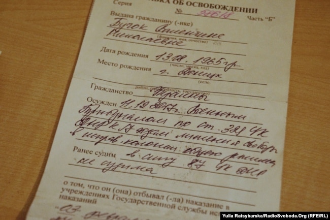 Довідка про звільнення