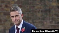 U.K. -- Conservative MP Gavin Williamson walks through Downing Street in central London, November 2, 2017