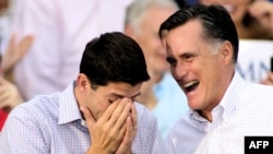 Пол Райан и Митт Ромни. Висконсин, август 2012 года