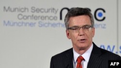 Германскиот министер за одбрана Томас де Маизир, Минхен 01.02.2013. 