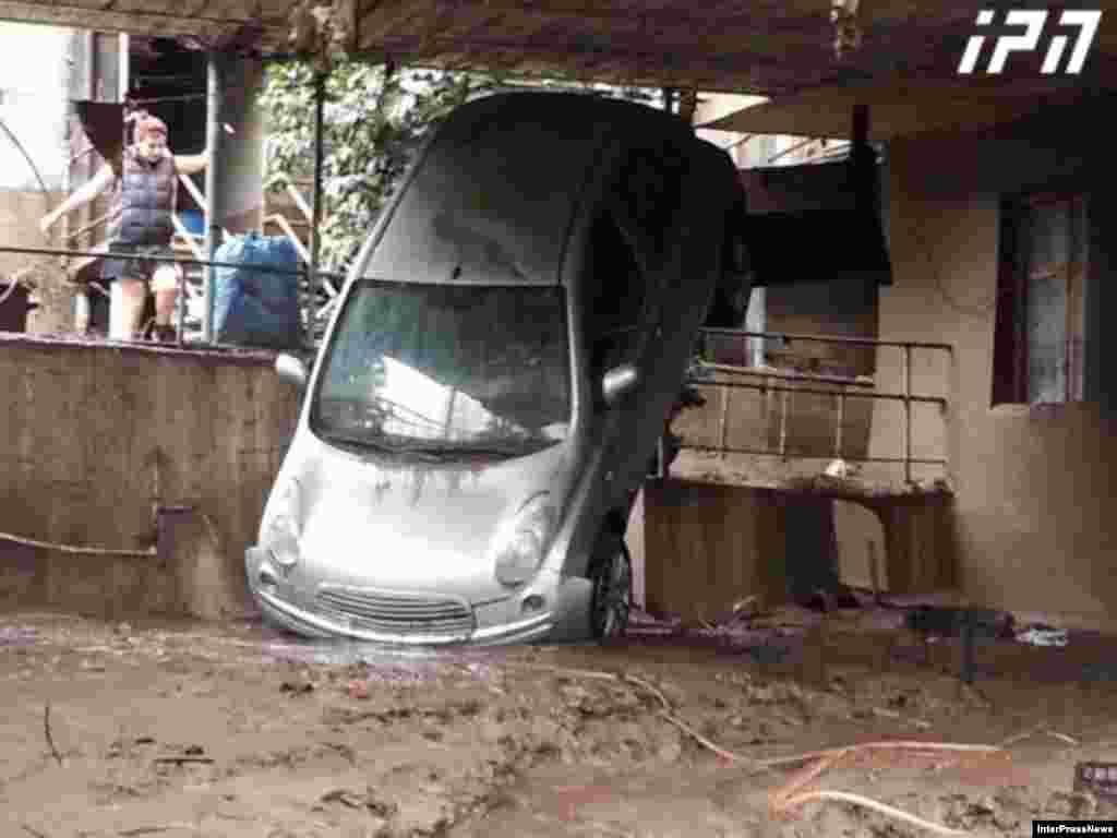 Georgia -- The results of the flood in Tbilisi, 14Jun2015