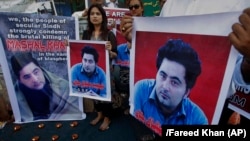 FILE: The mob killing of Pakistani student Mashal Khan sparked widespread condemnation throughout the country.
