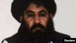 Mullah Akhtar Mohammad Mansur is seen in this undated handout photograph by the Taliban. 