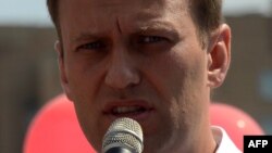 Russian opposition leader and Moscow mayoral candidate Aleksei Navalny