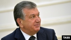 Өзбекстан президенті міндетін атқарушы Шавкат Мирзияев. Самарқанд, 6 қыркүйек 2016 жыл.