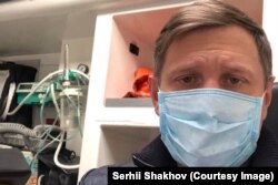 Депутат Верховної Ради України Сергій Шахов під час госпіталізації