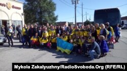 Українська громада Канади вітає збірну України. Торонто, 30 вересня 2017 року