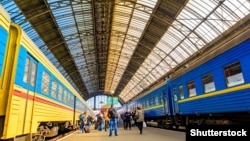 Львовтағы теміржол вокзалы, Украина (Көрнекі сурет).
