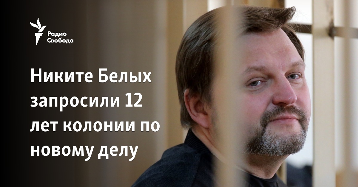 Nikite Belykh was sentenced to 12 years in prison in a new case