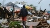 نمایی از ویرانی ناشی از توفند «دوریان» که در سپتامبر ۲۰۱۹ جزایر باهاما را در نوردید.